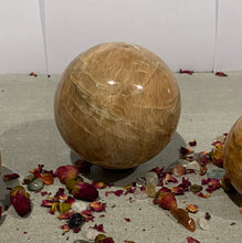 Load image into Gallery viewer, Peach Moonstone Sphere