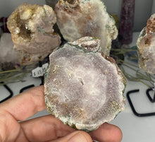 Load image into Gallery viewer, Pink Amethyst on stand