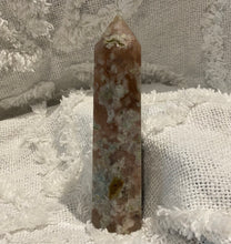Load image into Gallery viewer, Flower Agate Tower With Pink Amethyst and Green Amethyst
