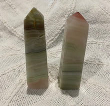 Load image into Gallery viewer, Pink Banded Onyx Tower