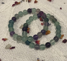 Load image into Gallery viewer, Fluorite Bead Bracelet