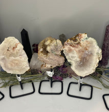 Load image into Gallery viewer, Pink Amethyst on stand