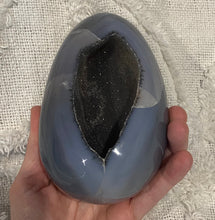 Load image into Gallery viewer, Agate Egg with Druzy