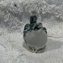 Load image into Gallery viewer, Middle Finger Carving- Moss Agate