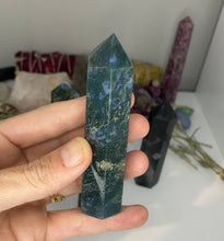 Load image into Gallery viewer, Moss Agate Towers