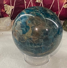 Load image into Gallery viewer, Blue Apatite Sphere