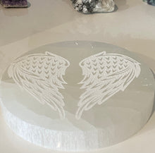 Load image into Gallery viewer, Selenite Charging Plates- With Carvings