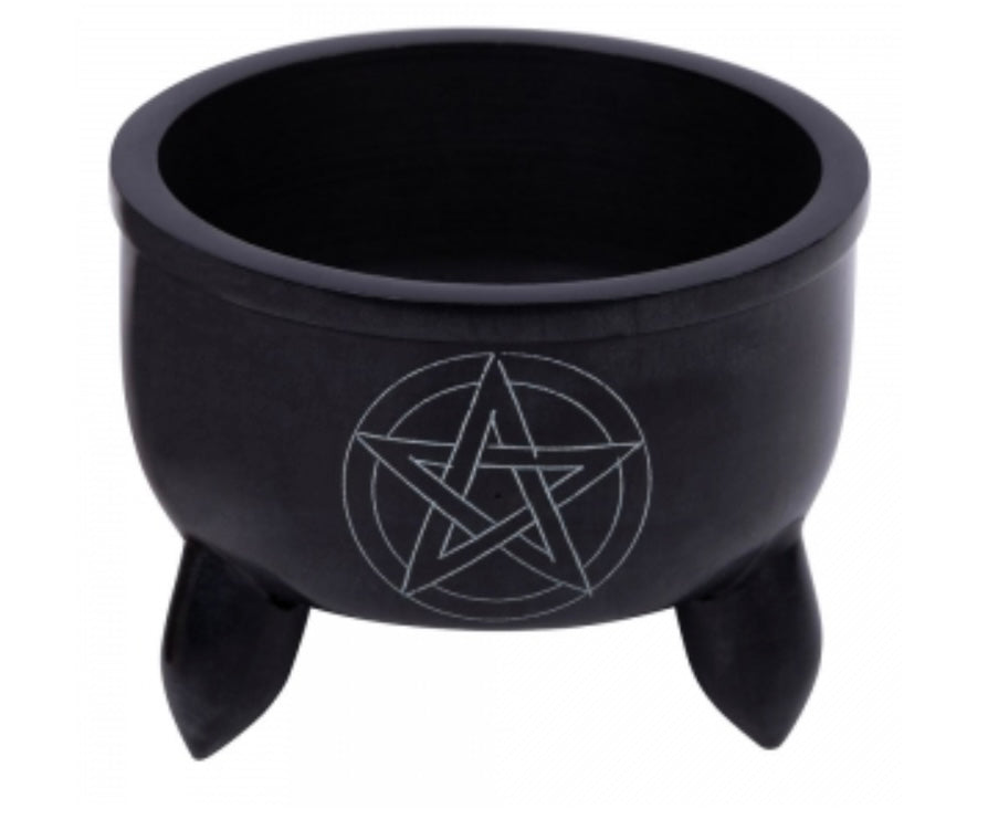 CAULDRON - Soapstone Pentacle 8cm x 10cm