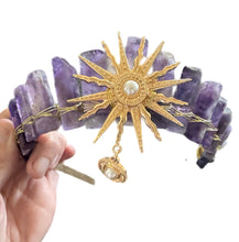Load image into Gallery viewer, Amethyst Crystal Crown
