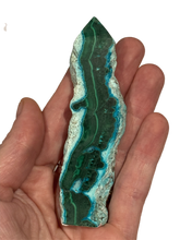Load image into Gallery viewer, Chrysocolla and Malachite Tower

