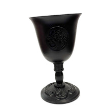 Load image into Gallery viewer, Tree of Life Black Metal Goblet
