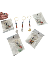Load image into Gallery viewer, Chakra Moon Key Ring
