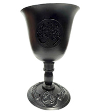 Load image into Gallery viewer, Tree of Life Black Metal Goblet
