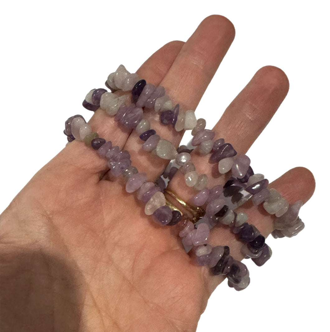 Lepidolite Chip Bracelet