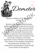 Load image into Gallery viewer, Book of Shadow pages: DEITY X3
