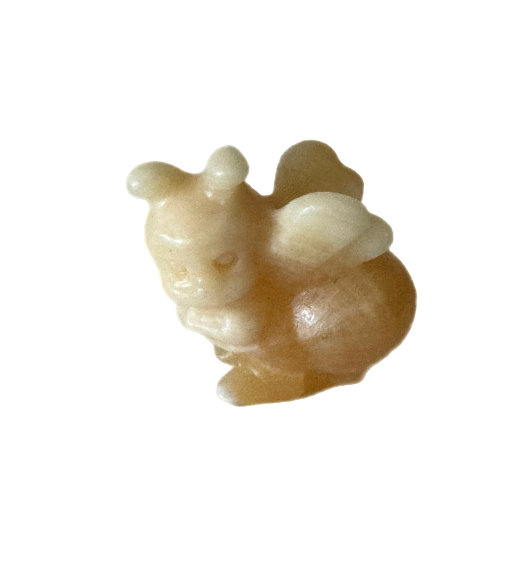 4 cm Bee Crystal Carving