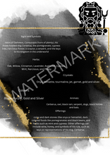 Load image into Gallery viewer, Book of Shadow pages: DEITY
