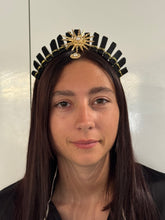 Load image into Gallery viewer, Black Obsidian Crystal Crown
