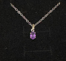 Load image into Gallery viewer, Amethyst Sterling Silver Pendent
