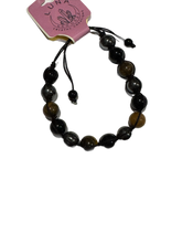 Load image into Gallery viewer, Hematite, Black Obsidian and Tigers Eye String Bracelet
