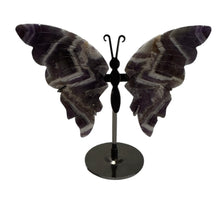 Load image into Gallery viewer, Chevron Amethyst Butterfly Wings
