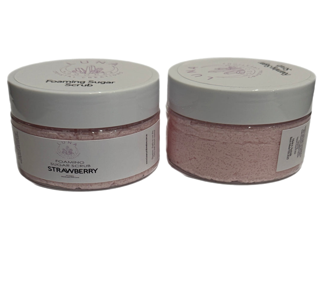 Strawberry- Foaming Sugar Scrub