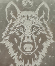 Load image into Gallery viewer, SELENITE WOLF CHARGING PLATE
