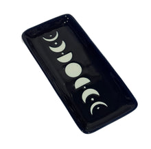 Load image into Gallery viewer, CERAMIC TRINKET DISH BLUE MOON PHASE
