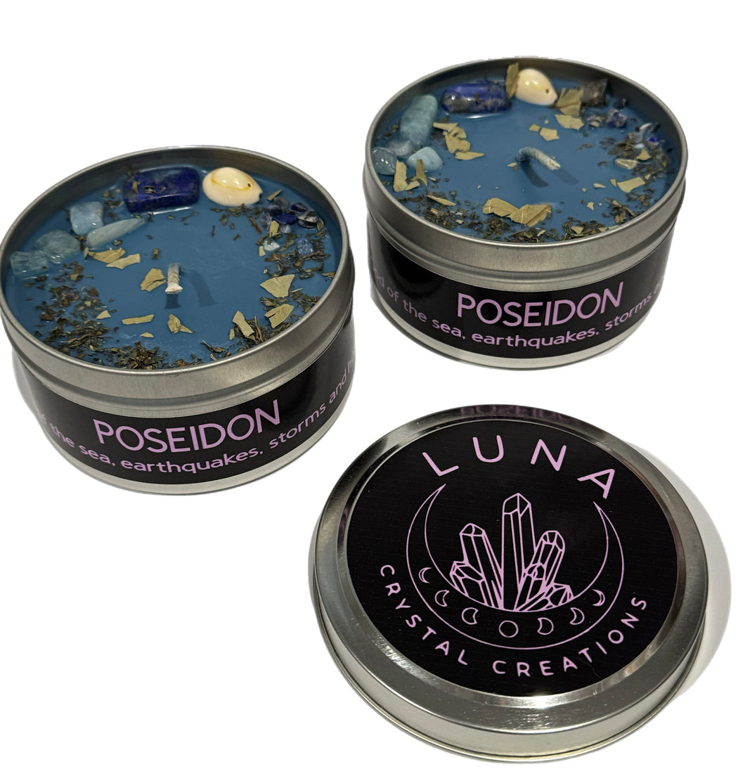 Poseidon Deity Candle
