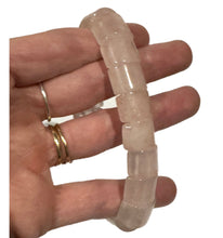 Load image into Gallery viewer, Rose Quartz Flat Bracelet

