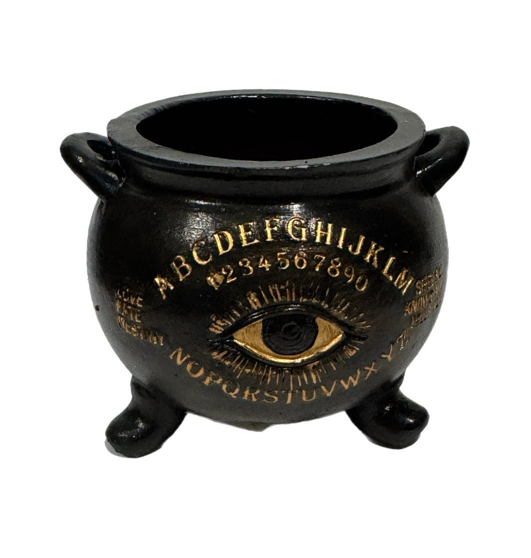 Black Cauldron Candle Holder