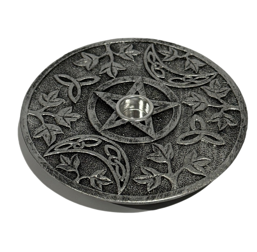 Triple Moon Candle/Incense Holder