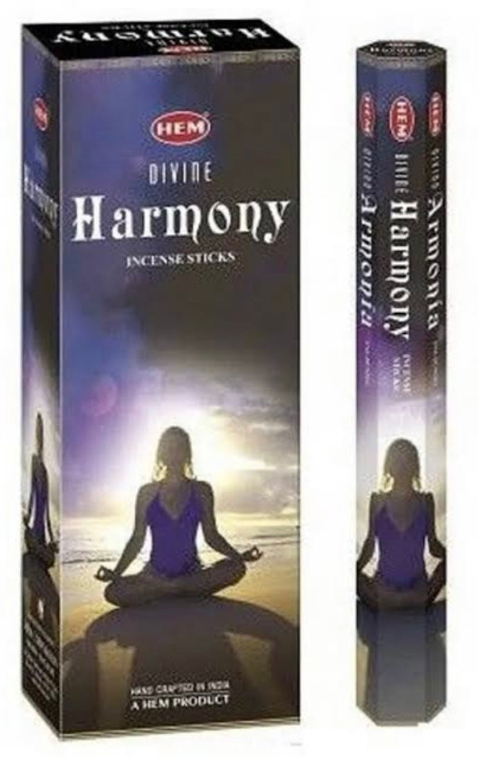 HEM Incense Hex DIVINE HARMONY 20 stick BOX