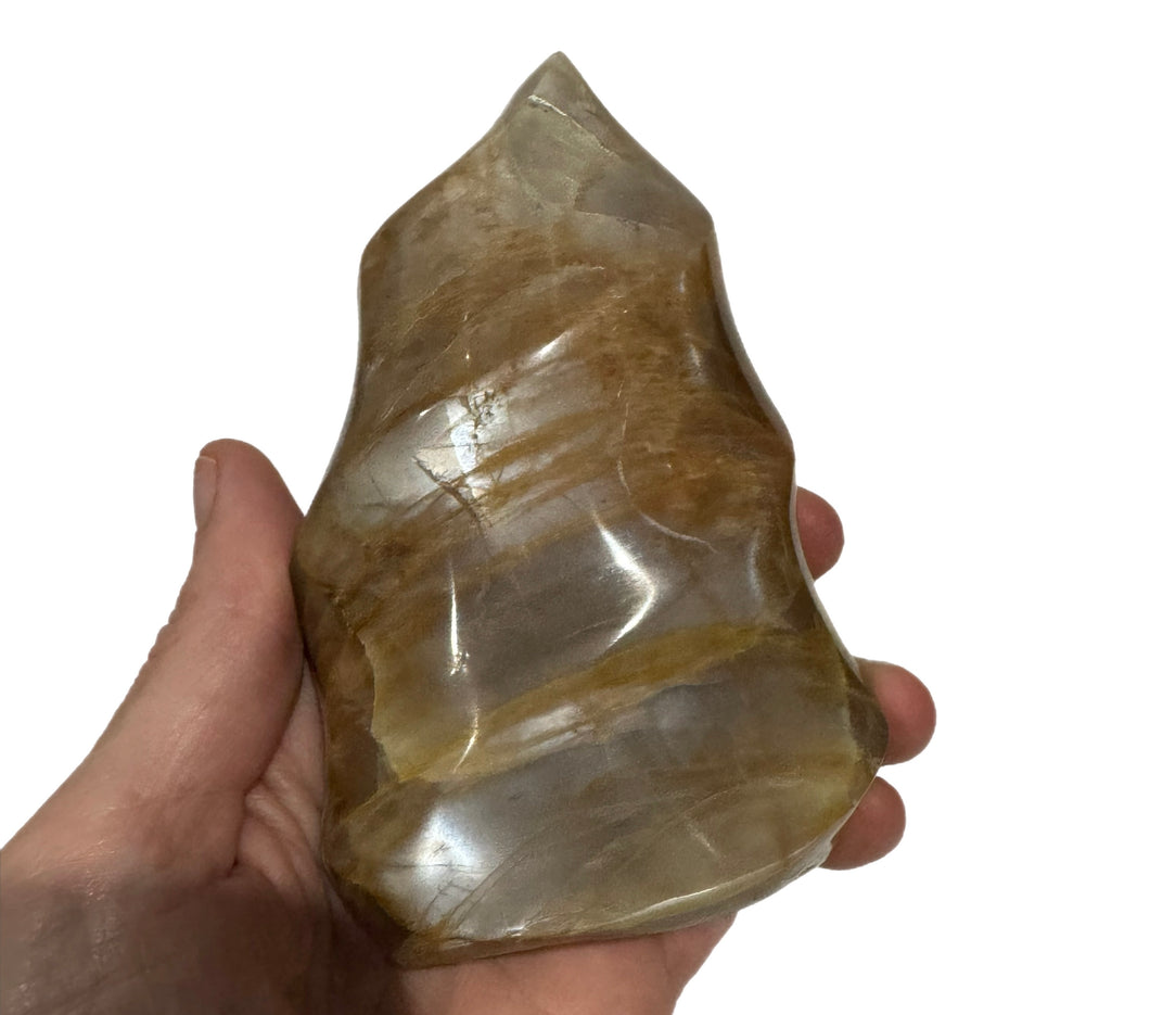 Peach Moonstone Flames