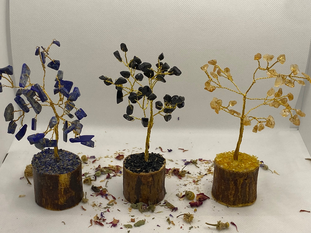 Crystal Tree with Wood