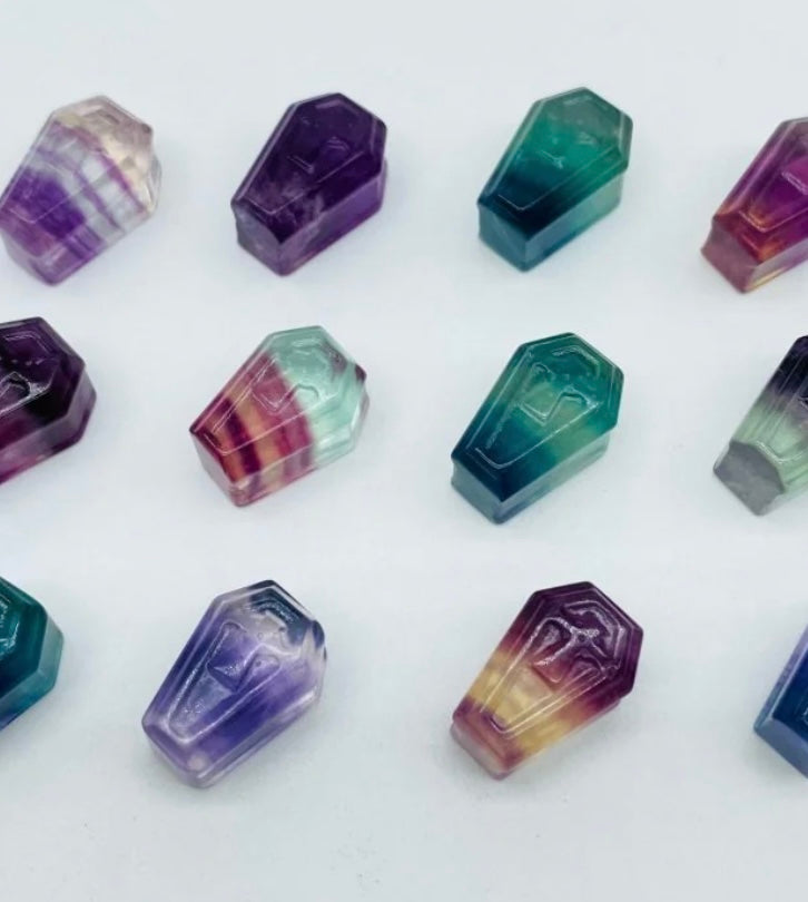 Fluorite Mini Coffins