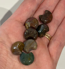Load image into Gallery viewer, Ocean Jasper Mini Moon Carving
