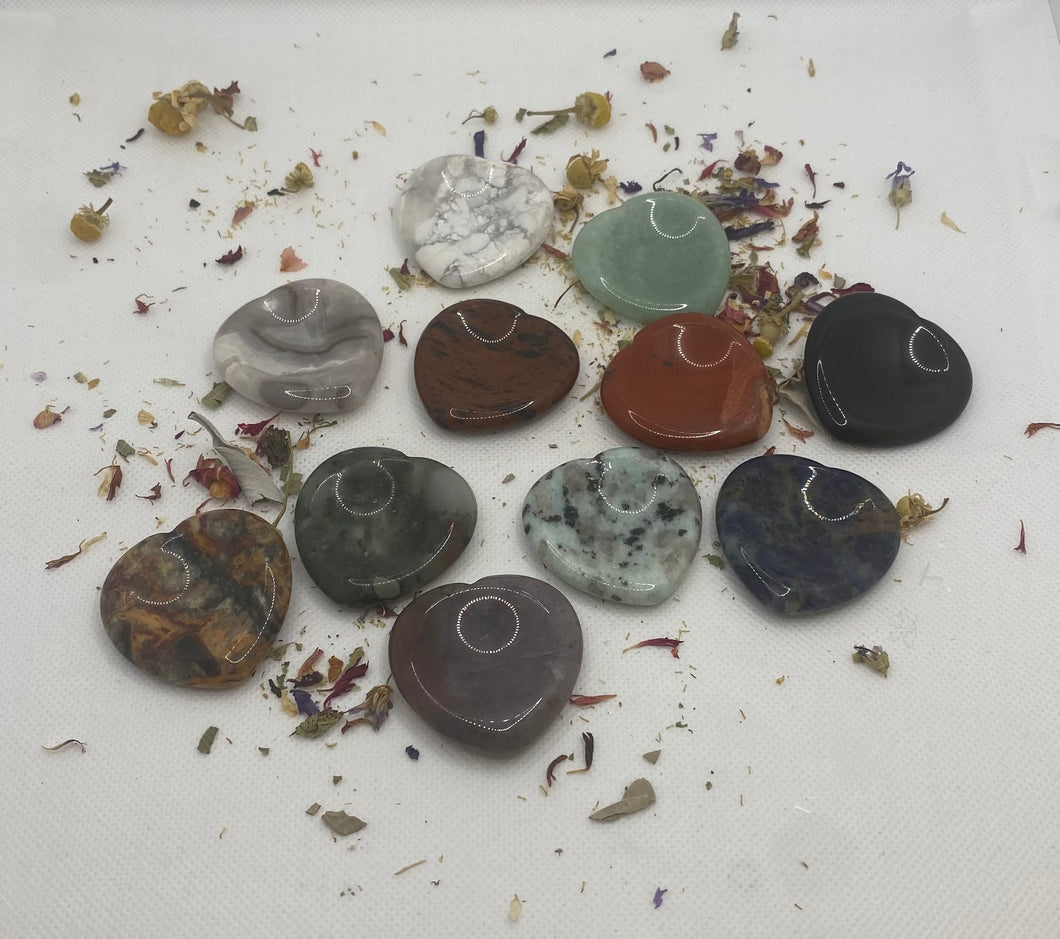 Assorted Heart Worry Stones