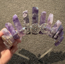 Load image into Gallery viewer, Amethyst Crystal Crown

