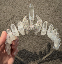 Load image into Gallery viewer, Clear Quartz Crystal Crown
