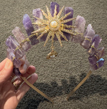 Load image into Gallery viewer, Amethyst Crystal Crown
