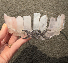 Load image into Gallery viewer, Rose Quartz Crystal Crown
