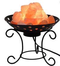 Load image into Gallery viewer, Himalayan Salt Iron Fire Bowl Lamp (12V-12W)
