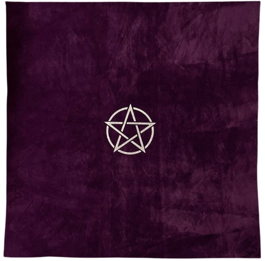 Altar Cloth – Pentagram on Purple