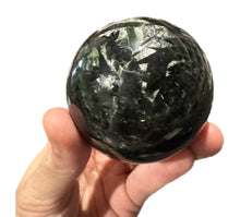Load image into Gallery viewer, Green Tourmaline Sphere
