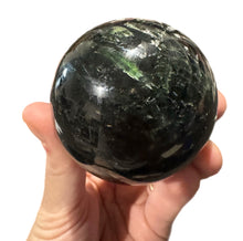 Load image into Gallery viewer, Green Tourmaline Sphere
