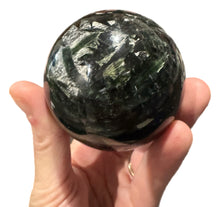 Load image into Gallery viewer, Green Tourmaline Sphere
