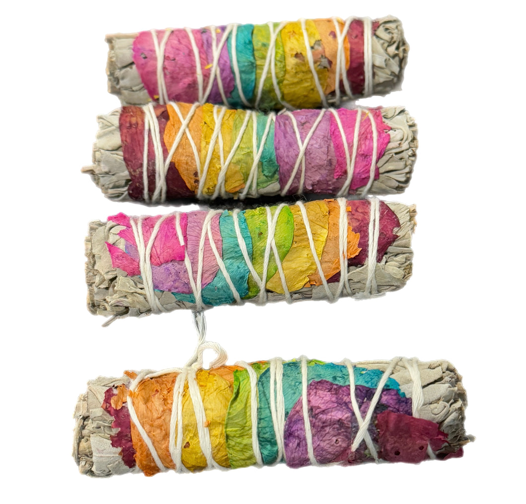 Sage Stick- 7 Chakra Petals