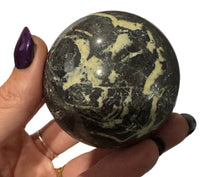 Load image into Gallery viewer, Hematite and Serpentine Sphere
