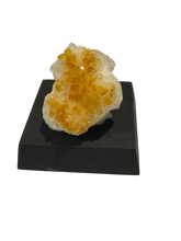 Load image into Gallery viewer, Citrine Cluster on Wood Base- Heat Treated
